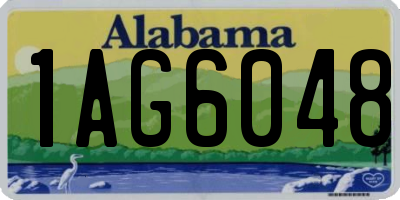 AL license plate 1AG6048