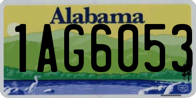 AL license plate 1AG6053
