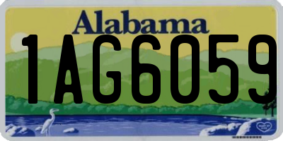 AL license plate 1AG6059