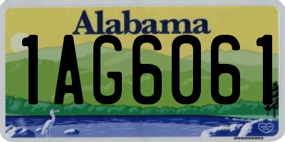 AL license plate 1AG6061