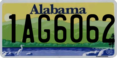 AL license plate 1AG6062