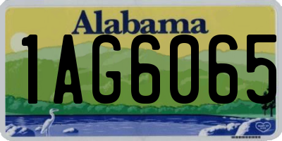 AL license plate 1AG6065