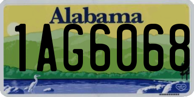 AL license plate 1AG6068