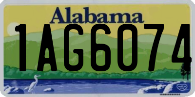 AL license plate 1AG6074