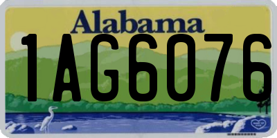 AL license plate 1AG6076