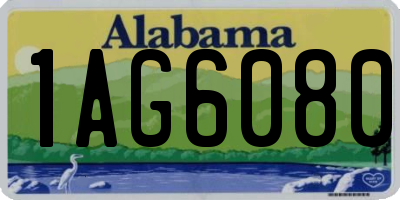 AL license plate 1AG6080
