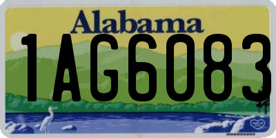 AL license plate 1AG6083