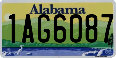 AL license plate 1AG6087