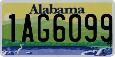 AL license plate 1AG6099