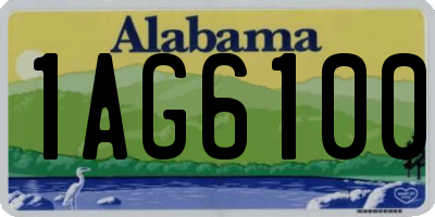 AL license plate 1AG6100