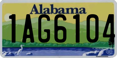 AL license plate 1AG6104