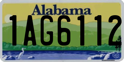 AL license plate 1AG6112
