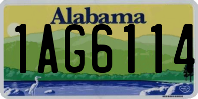 AL license plate 1AG6114