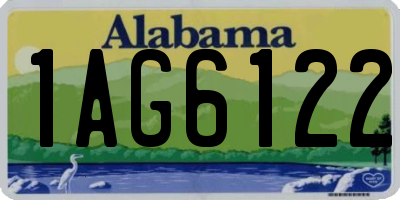 AL license plate 1AG6122