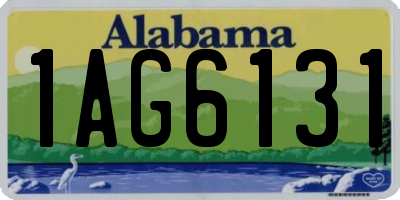 AL license plate 1AG6131