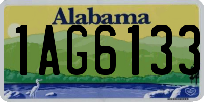 AL license plate 1AG6133