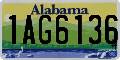 AL license plate 1AG6136