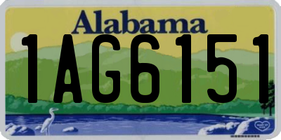 AL license plate 1AG6151