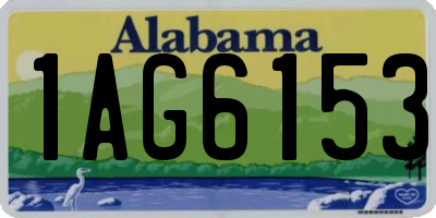 AL license plate 1AG6153