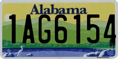 AL license plate 1AG6154