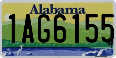 AL license plate 1AG6155