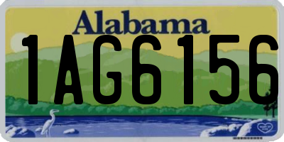 AL license plate 1AG6156
