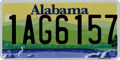 AL license plate 1AG6157