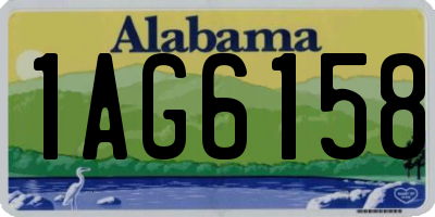 AL license plate 1AG6158