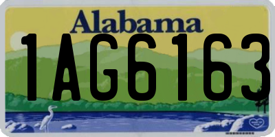 AL license plate 1AG6163