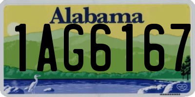 AL license plate 1AG6167
