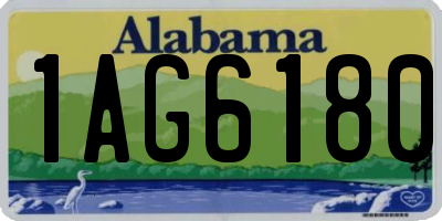 AL license plate 1AG6180