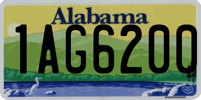 AL license plate 1AG6200