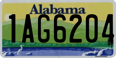 AL license plate 1AG6204