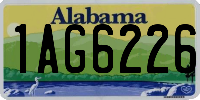 AL license plate 1AG6226