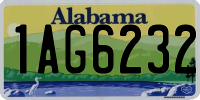 AL license plate 1AG6232