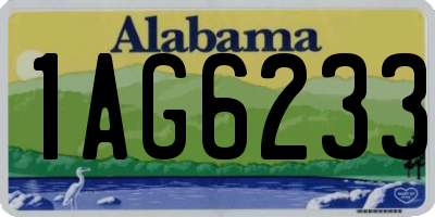 AL license plate 1AG6233