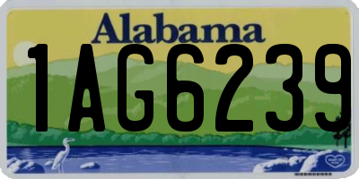 AL license plate 1AG6239