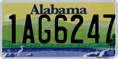 AL license plate 1AG6247