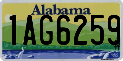 AL license plate 1AG6259