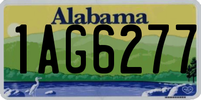 AL license plate 1AG6277