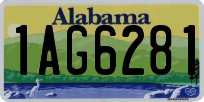 AL license plate 1AG6281
