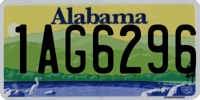 AL license plate 1AG6296