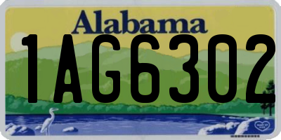 AL license plate 1AG6302