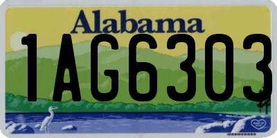 AL license plate 1AG6303