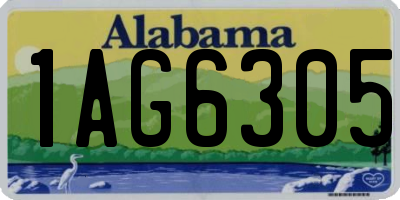 AL license plate 1AG6305