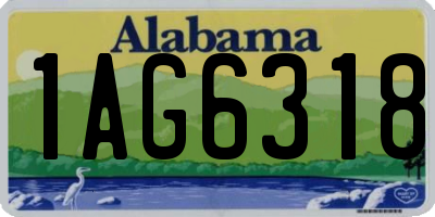 AL license plate 1AG6318