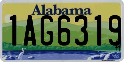 AL license plate 1AG6319