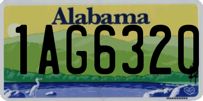 AL license plate 1AG6320