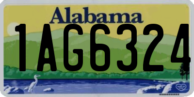 AL license plate 1AG6324