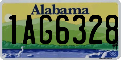 AL license plate 1AG6328